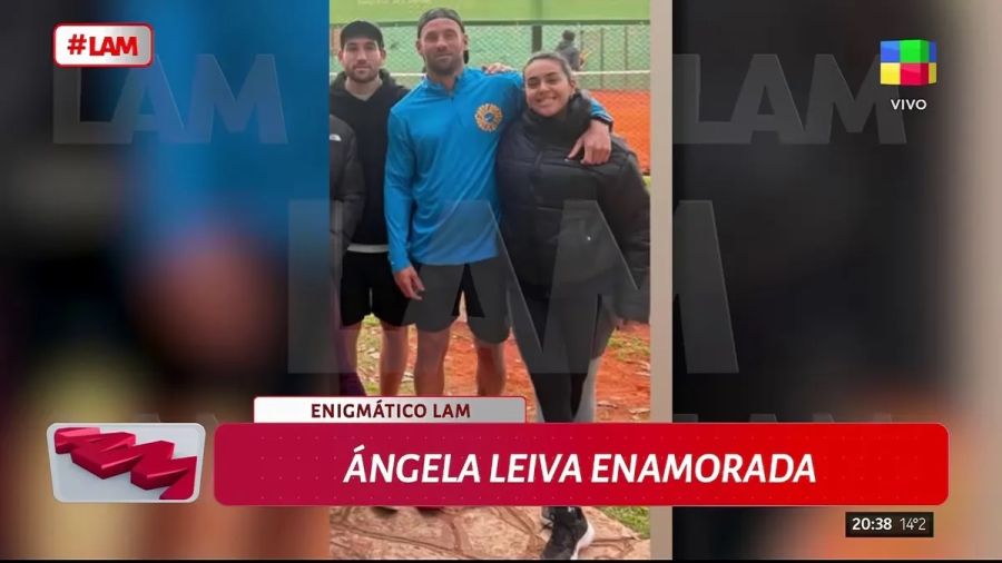 Ángela Leiva junto a su nuevo novio Federico Díaz