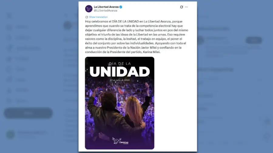 Posteo La Libertad Avanza 24072026