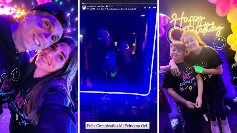 El cumpleaños de la sobrina de Mandinha y Dibu Martínez