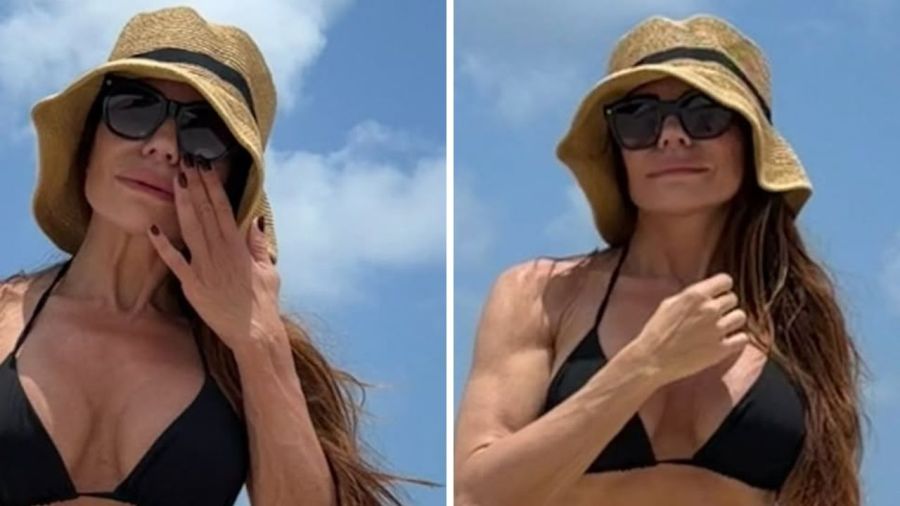 Look playero de Zulemita Menem en Miami