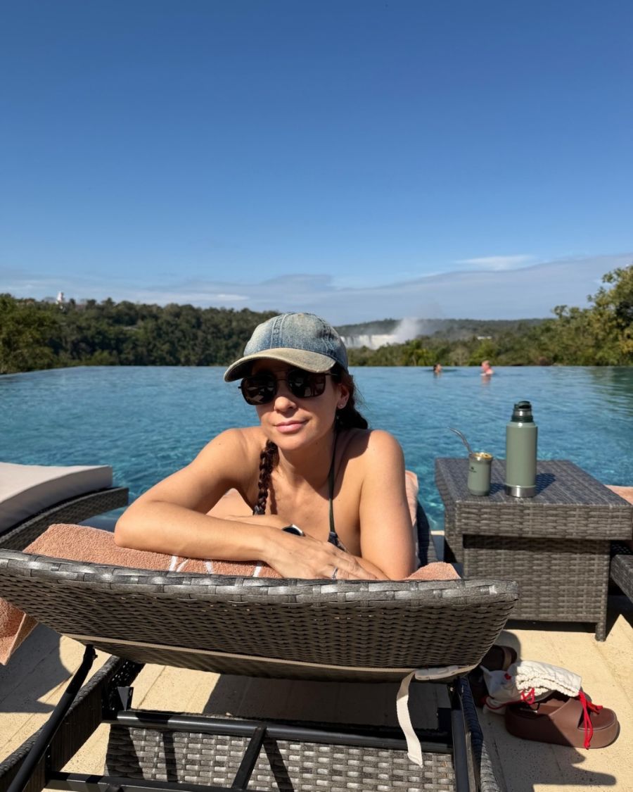 Vacaciones de Agustina Cherri y sus hijos en Cataratas del Iguazú 