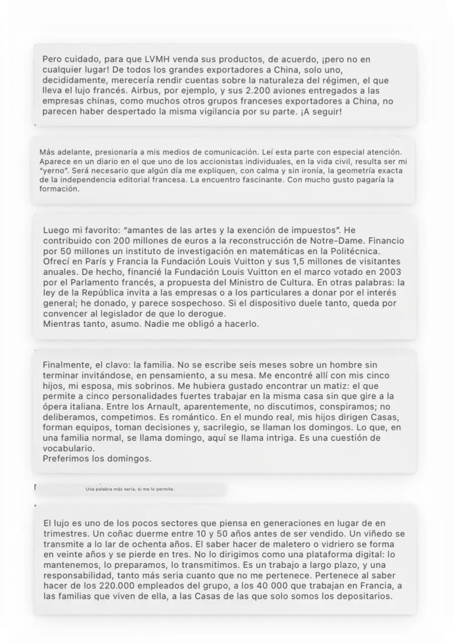 Bernard Arnault publicó un comunicado en el que negó las versiones sobre una supuesta disputa familiar por la sucesión de LVMH