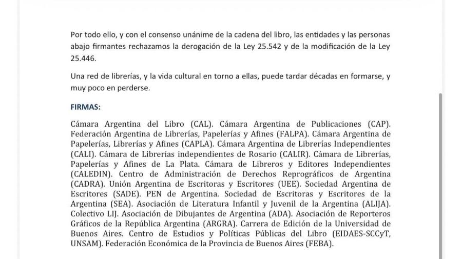 Declaración del sector del libro 27072026 