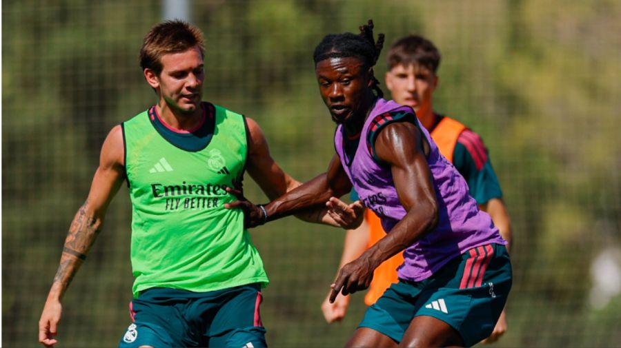 Franco Mastantuono en la pretemporada de Real Madrid