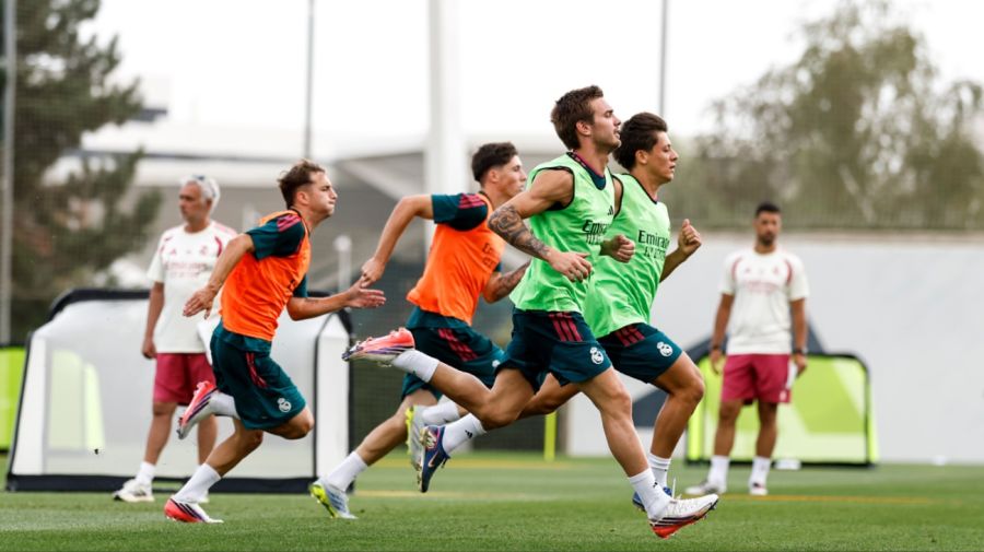 Franco Mastantuono en la pretemporada de Real Madrid