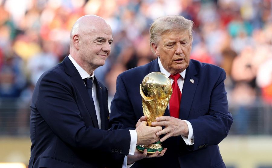 Gianni Infantino y Donald Trump