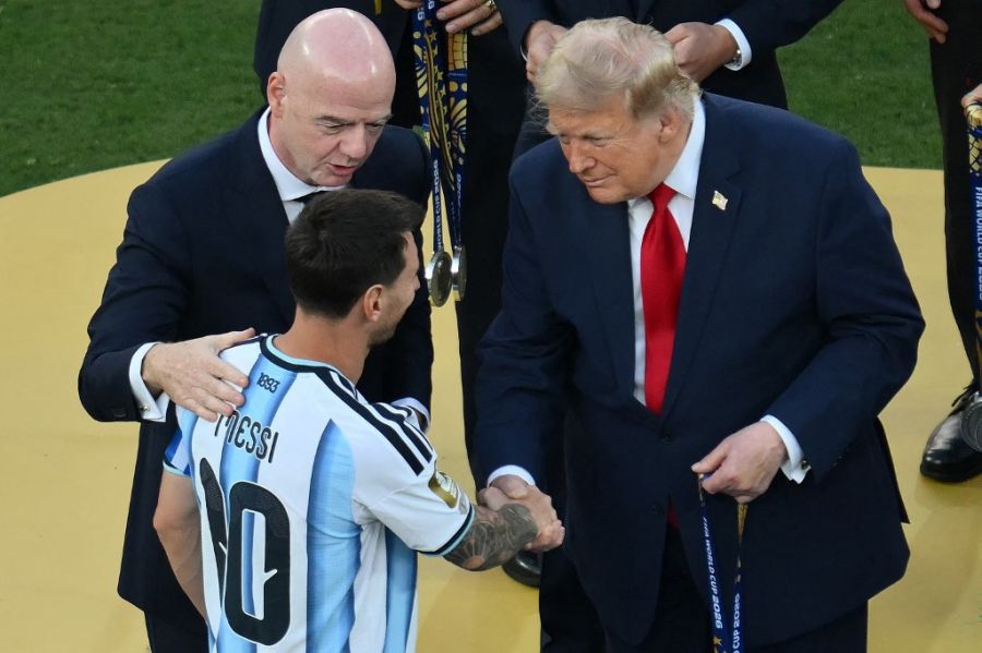 Gianni Infantino y Donald Trump