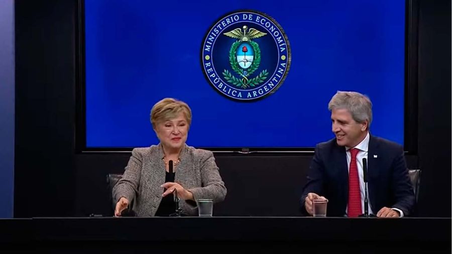 Kristalina Giorgieva FMI y Luis Caputo 27072026