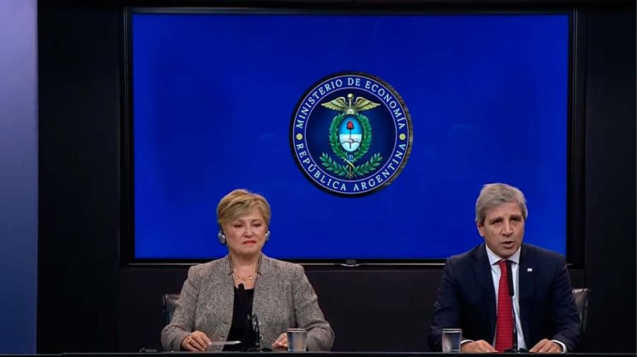 Kristalina Giorgieva FMI y Luis Caputo 27072026