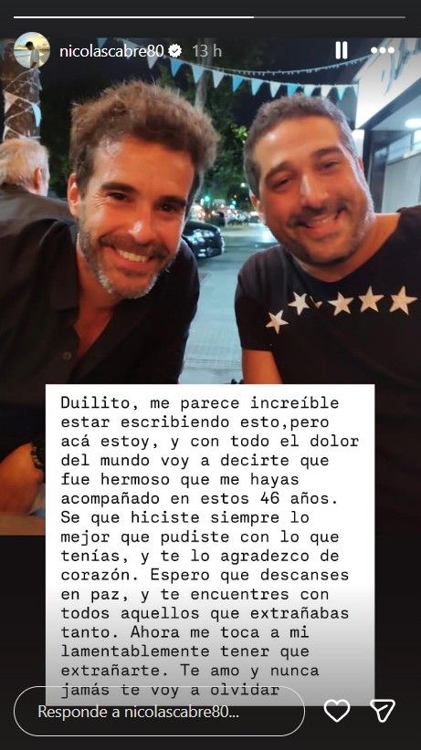 Nicolás Cabré y su hermano Duilio