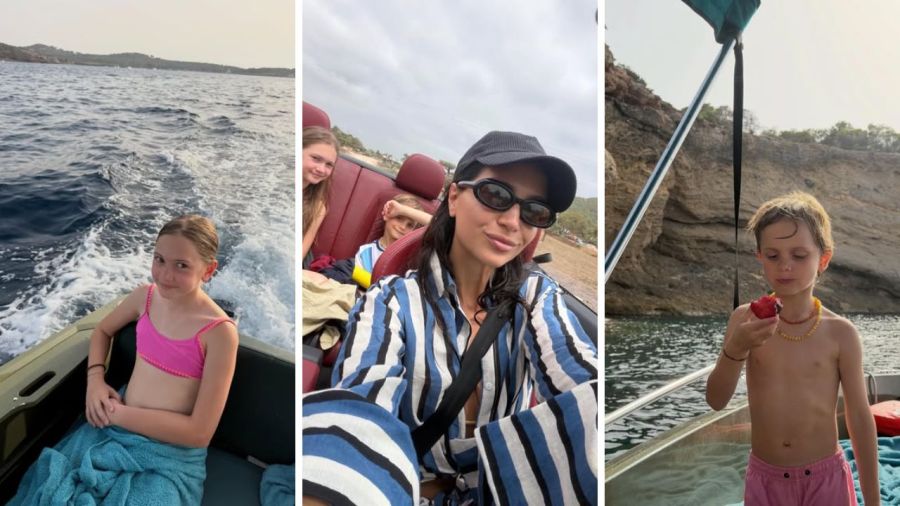 Vacaciones de Zaira Nara en Ibiza junto a sus hijos