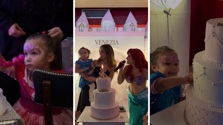 El cumpleaños de Venezia, la hija de Alex Caniggia y Melody Luz