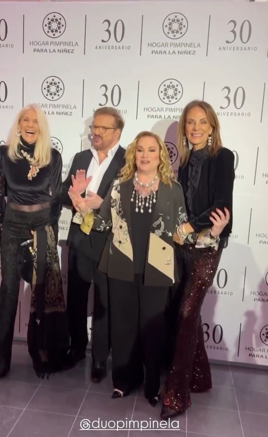 El look de Nequi Galotti para la gala del hogar Pimpinela