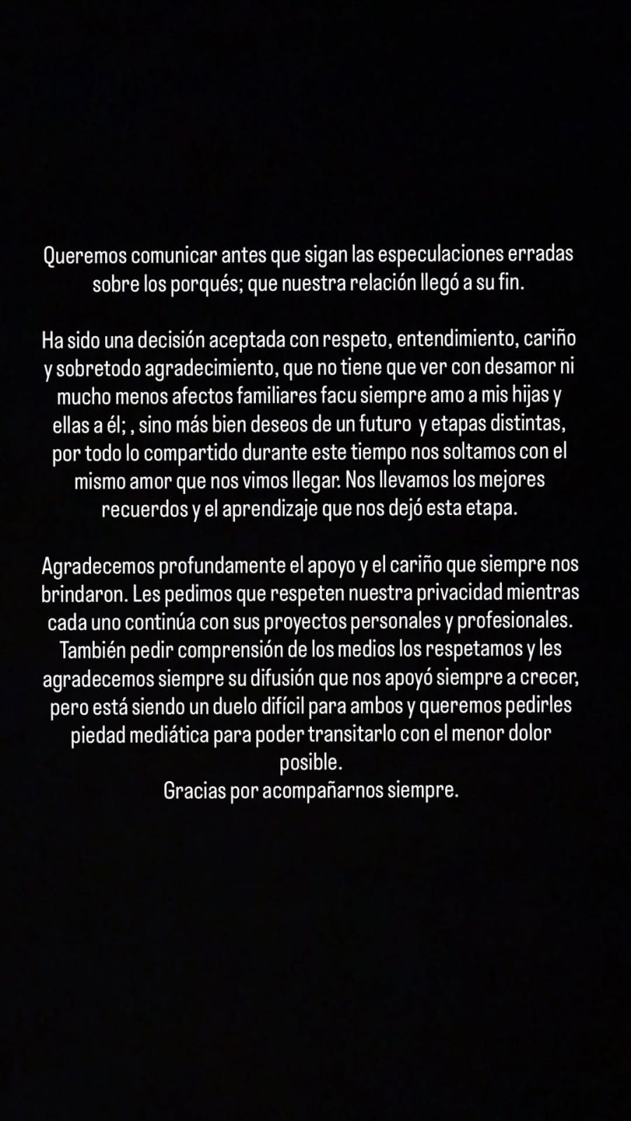 Comunicado de La Joaqui