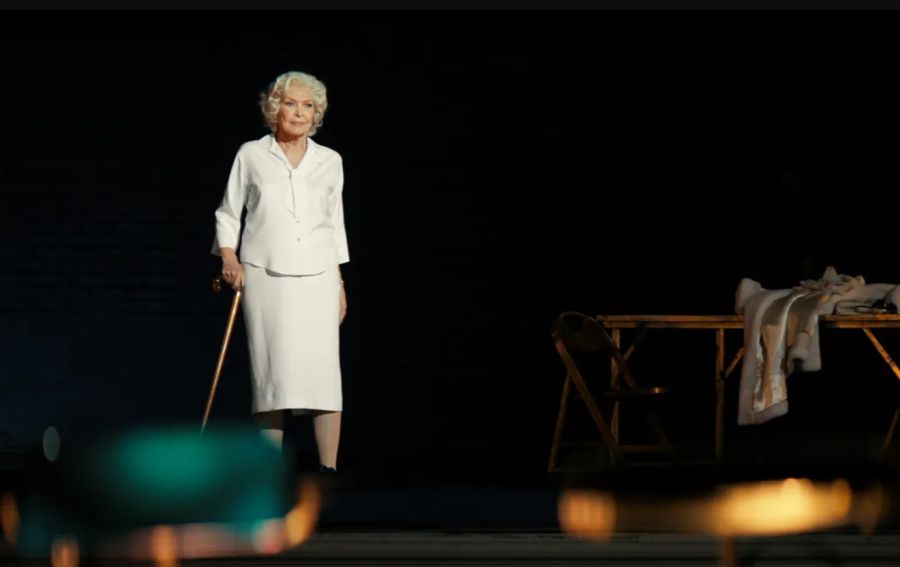 Ellen Burstyn caracterizada como Marilyn Monroe para la película Flesh Impact