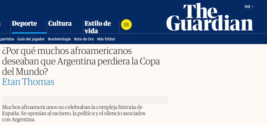 Jugadores afrodescendientes en la Selección Argentina