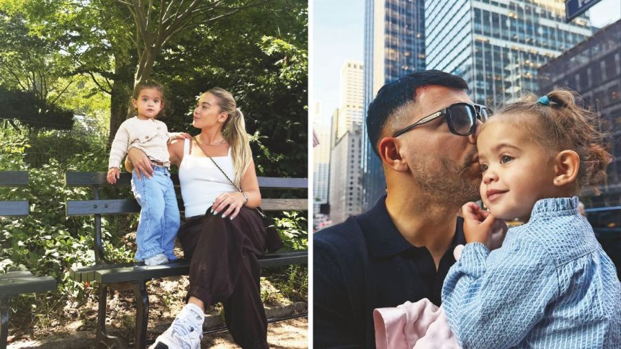 Kun Aguero y Sofi Calzetti