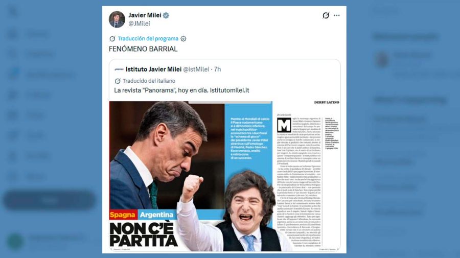 X Javier Milei 29072026