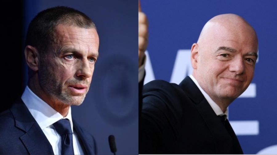 Aleksander Ceferin y Gianni Infantino