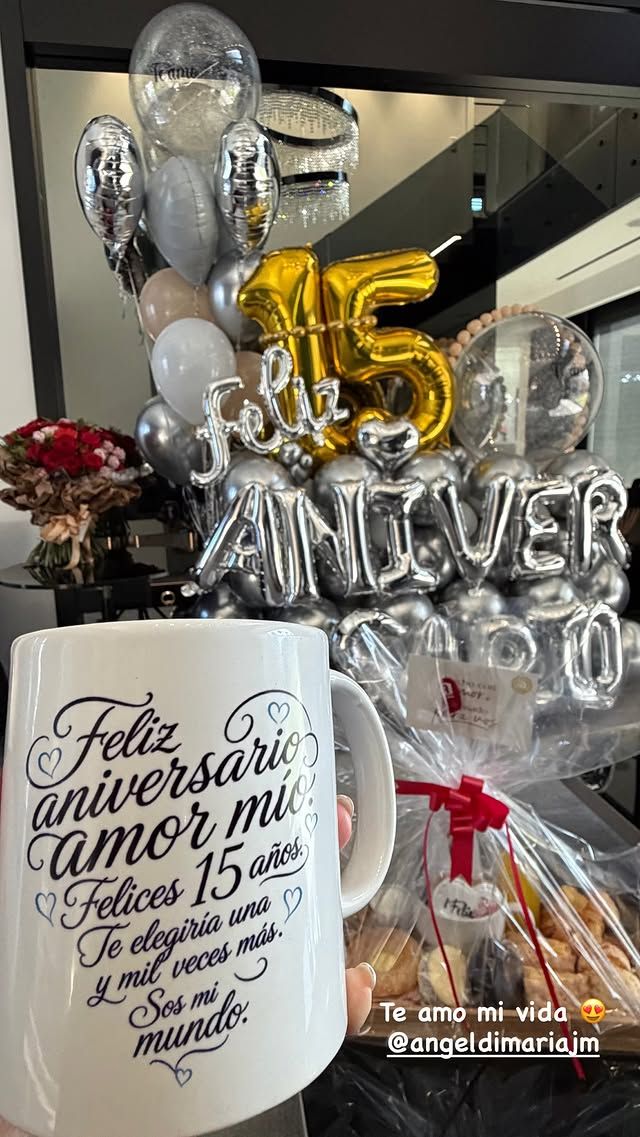 El romántico regalo de Ángel Di María a Jorgelina Cardoso