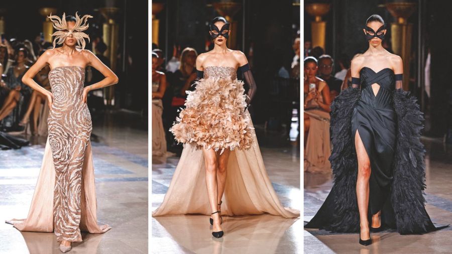 Elie Saab presentó su nueva colección en la Semana de la Alta Costura de París