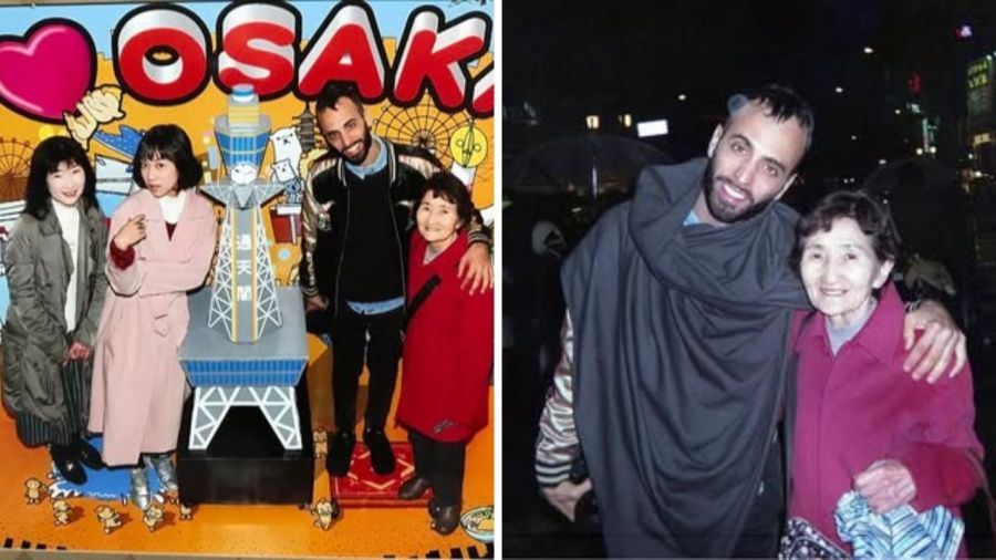 Santiago Tauzin y Débora Nishimoto con su familia