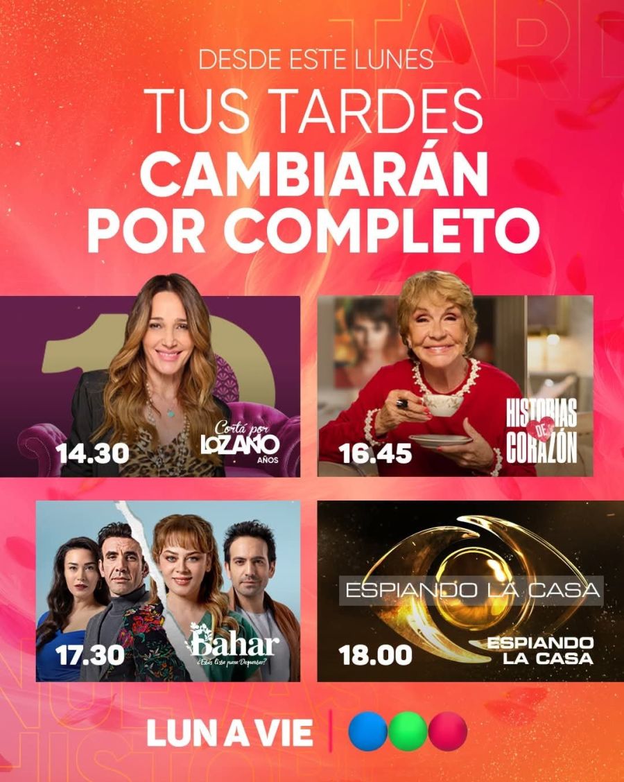 Así quedará la grilla de Telefe tras el regreso de Historias de Corazón con Virginia Lago