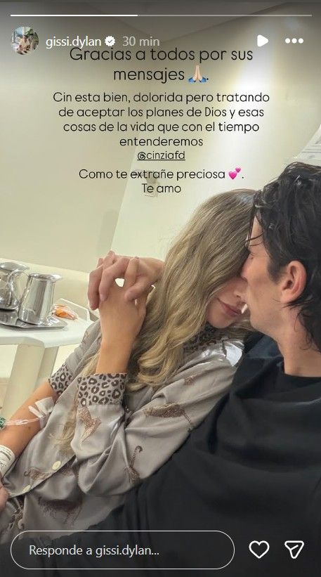 Cinzia Francischiello internada tras la caída en Gran Hermano