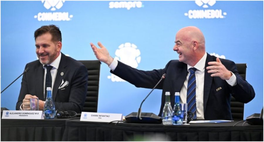 Gianni Infantino y Alejandro Domínguez