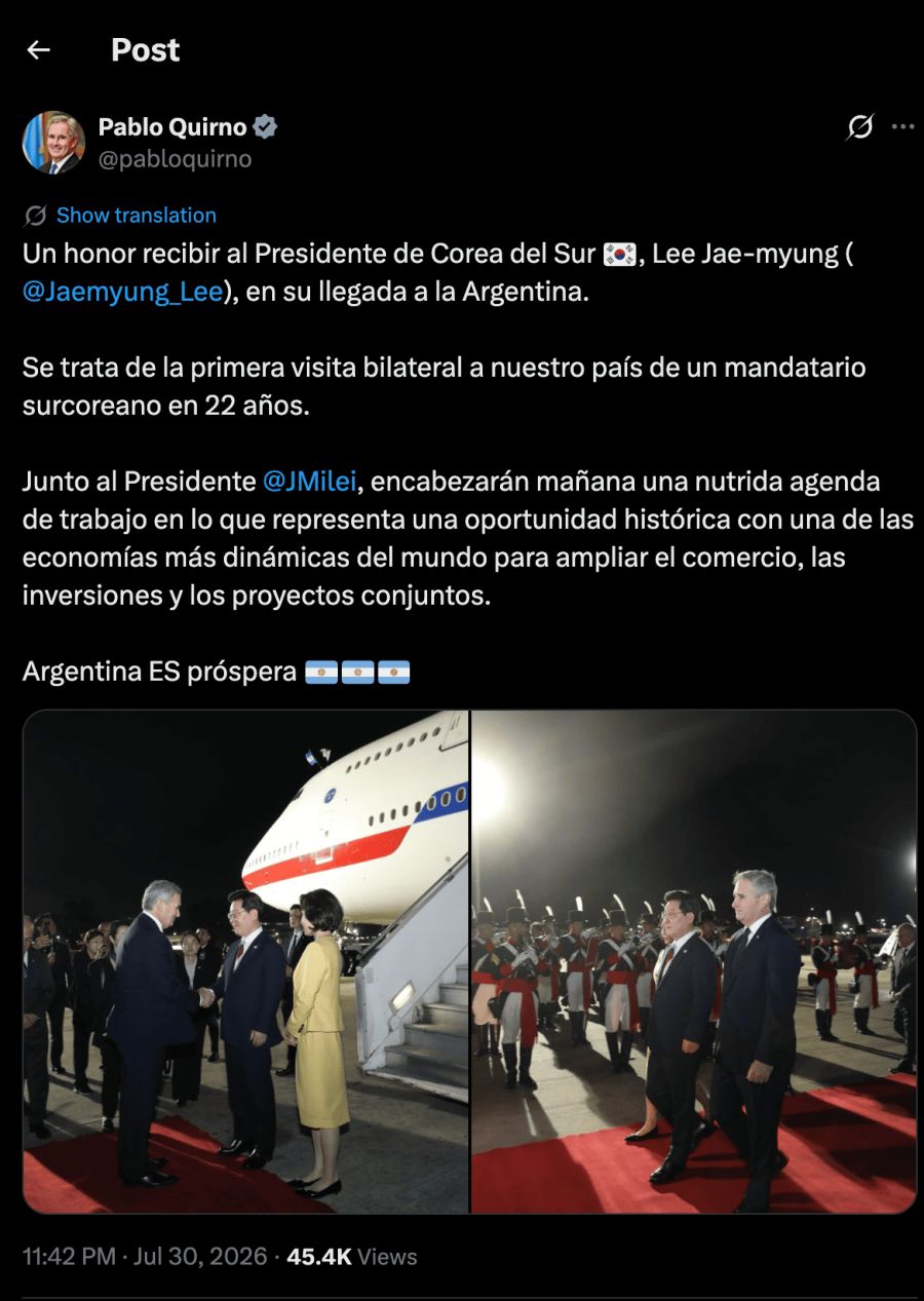 Milei Corea