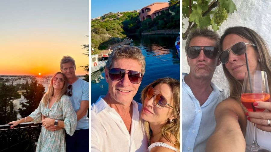 Las vacaciones de Sandra Borghi y su novio Pablo Rodríguez junto a sus hijos en Italia