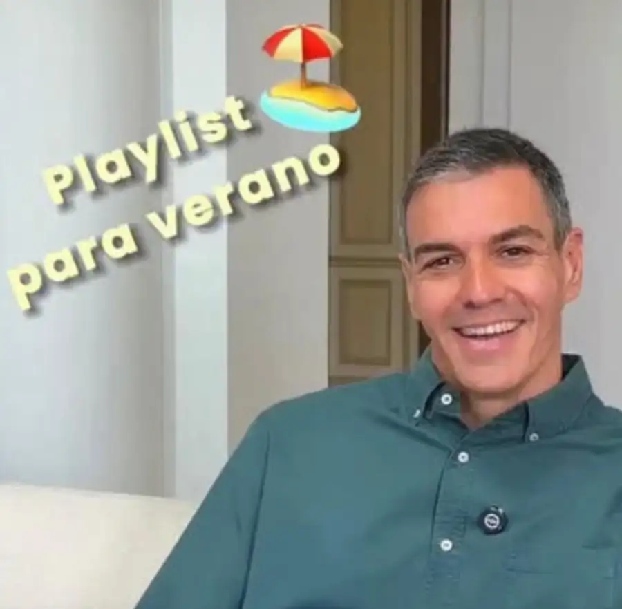 Pedro Sánchez publicó un video desde La Moncloa para compartir su playlist de verano y recibió críticas por el momento elegido.