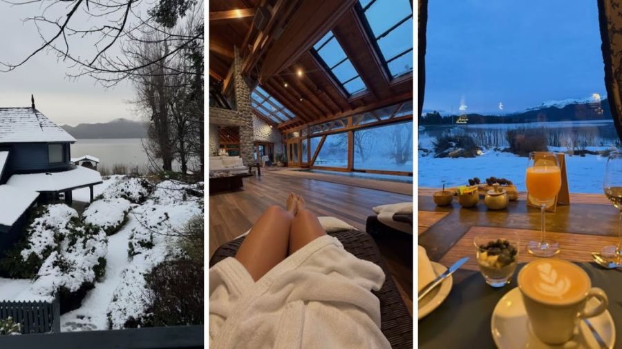 Las vacaciones de Mica Vázquez y Gerónico Klein en la nieve junto a su hijo Baltazar