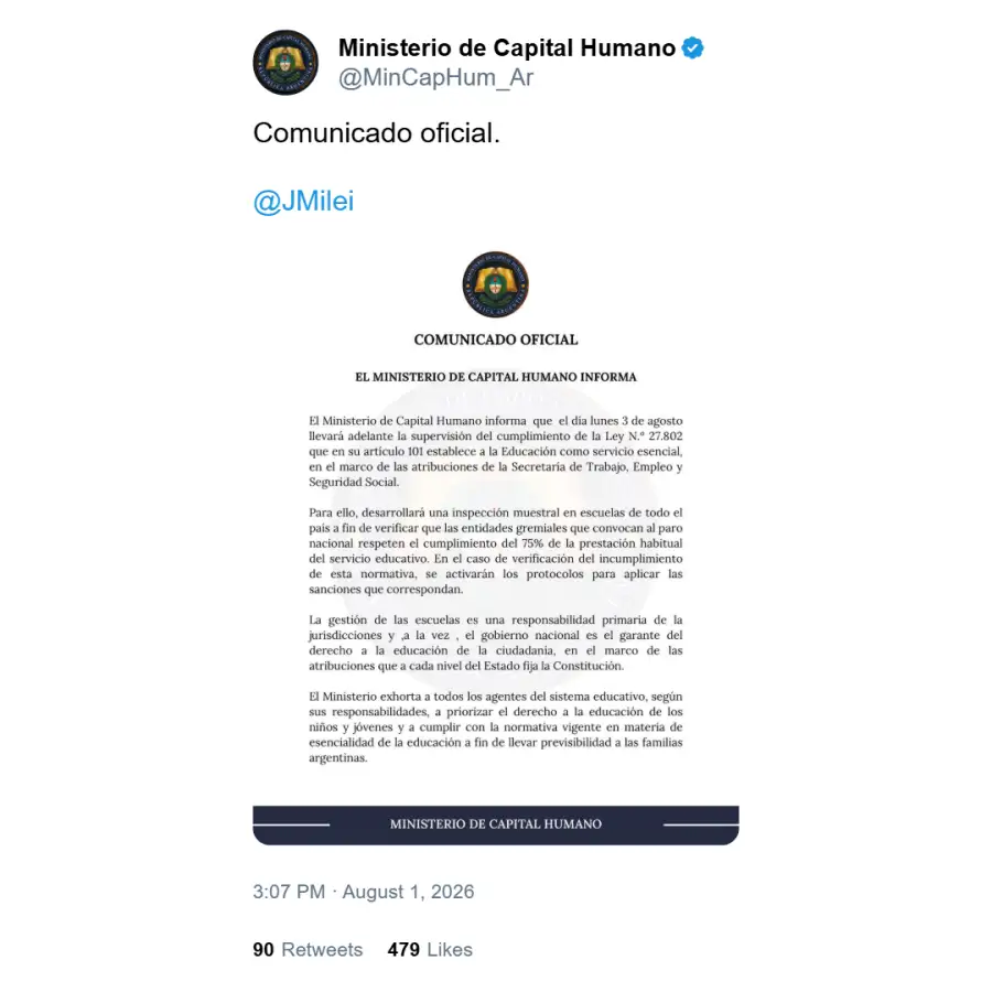 Ministerio de Capital Humano 2