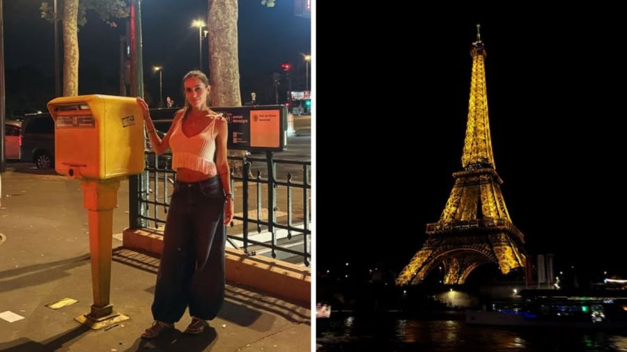 Vacaciones de Gisela Dulko en París junto a sus hijos
