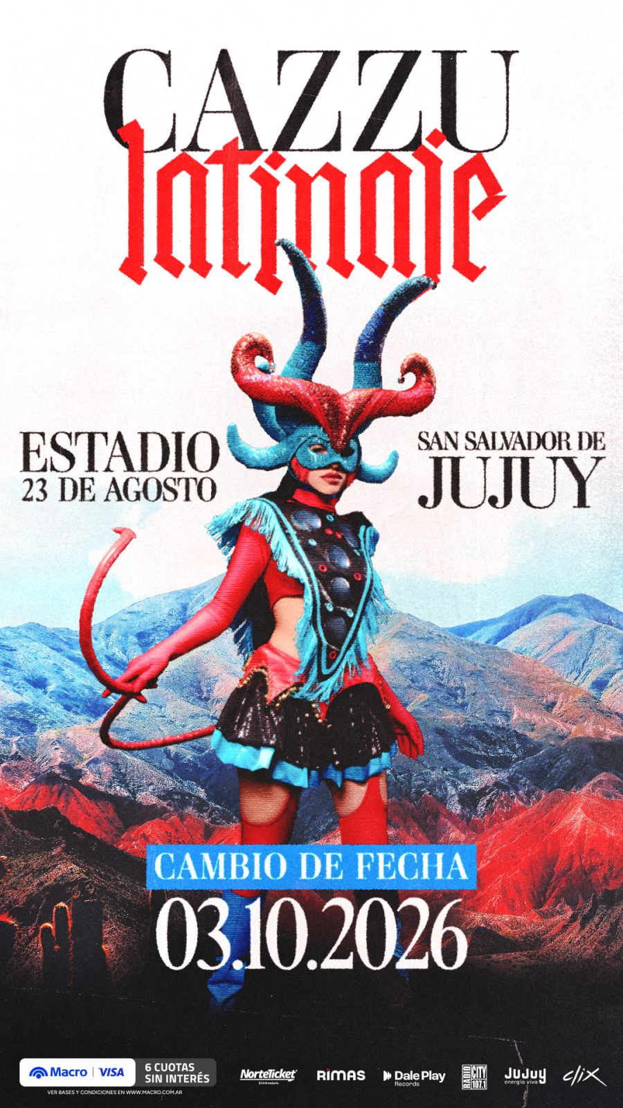 Cazzu reprogramó su show en Jujuy