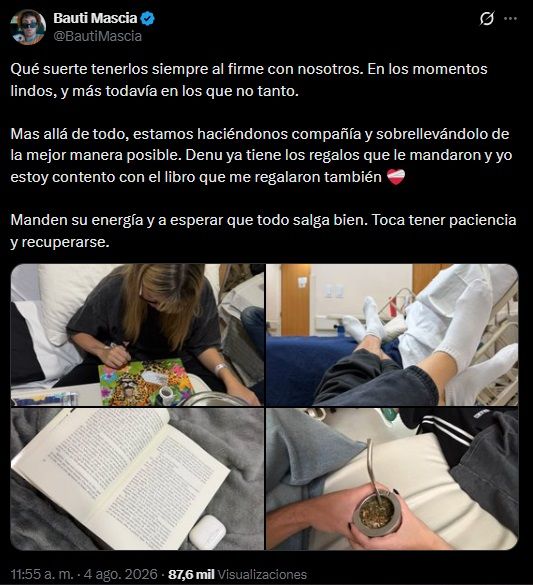 El pedido de Bautista Mascia sobre Denisse González