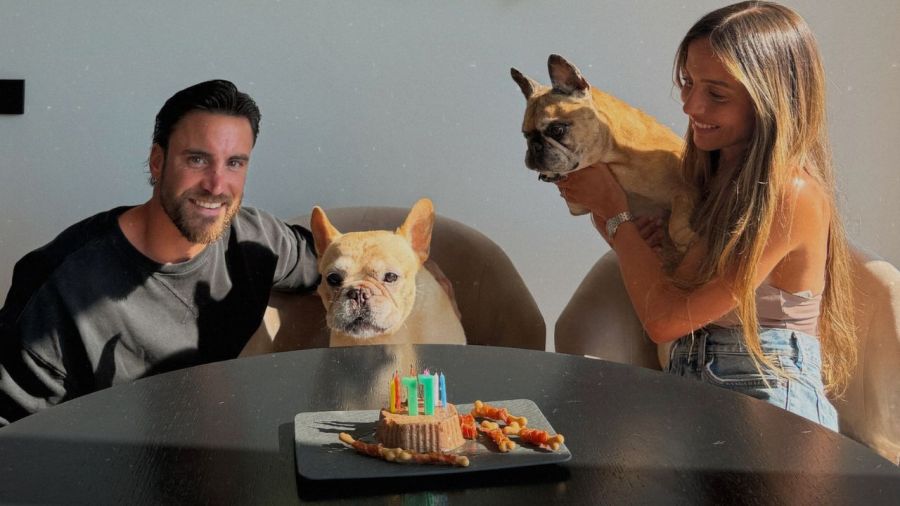 Galo, el perro de Caro Calvagni y Nicolás Tagliafico