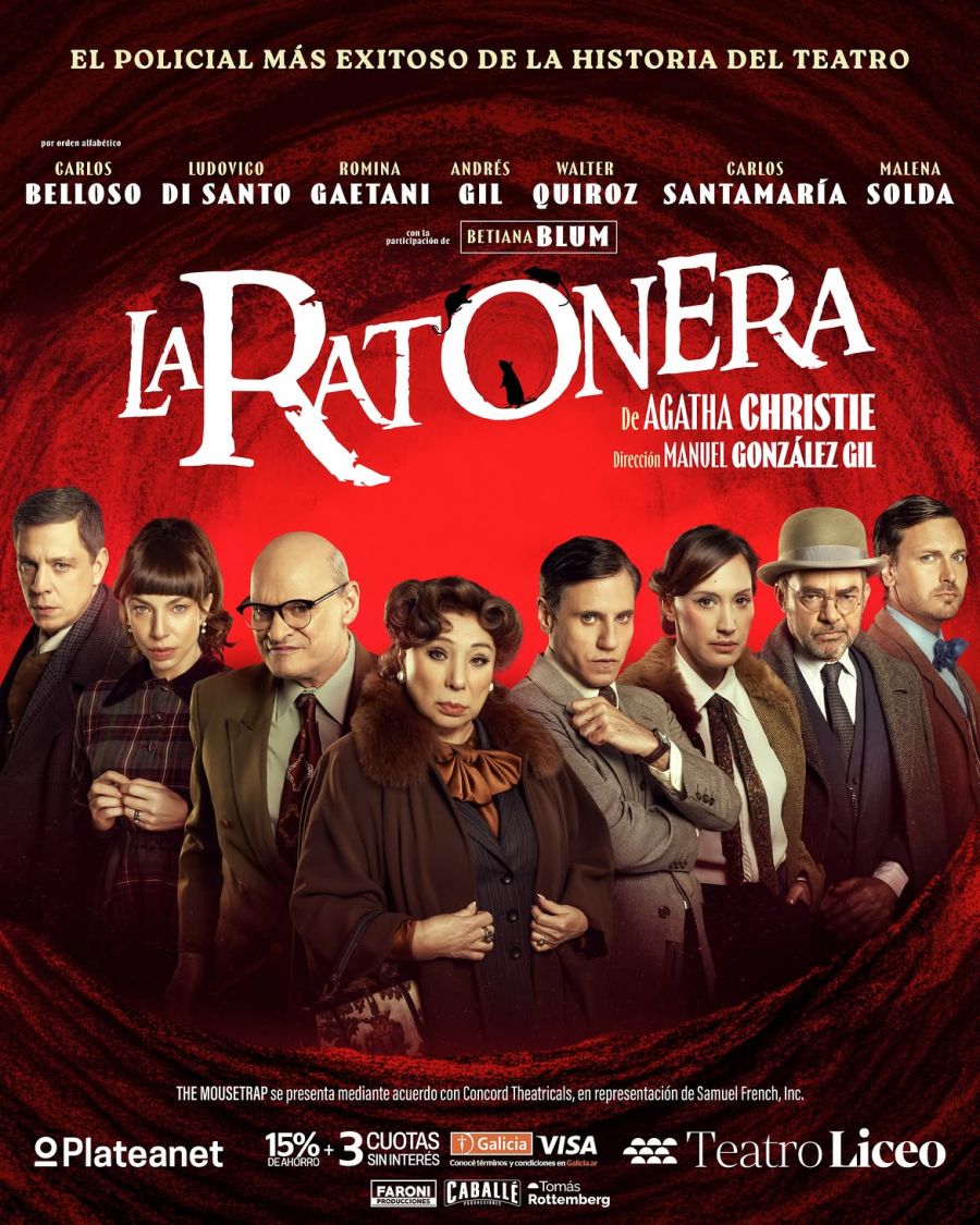 La Ratonera llega al teatro en Buenos Aires