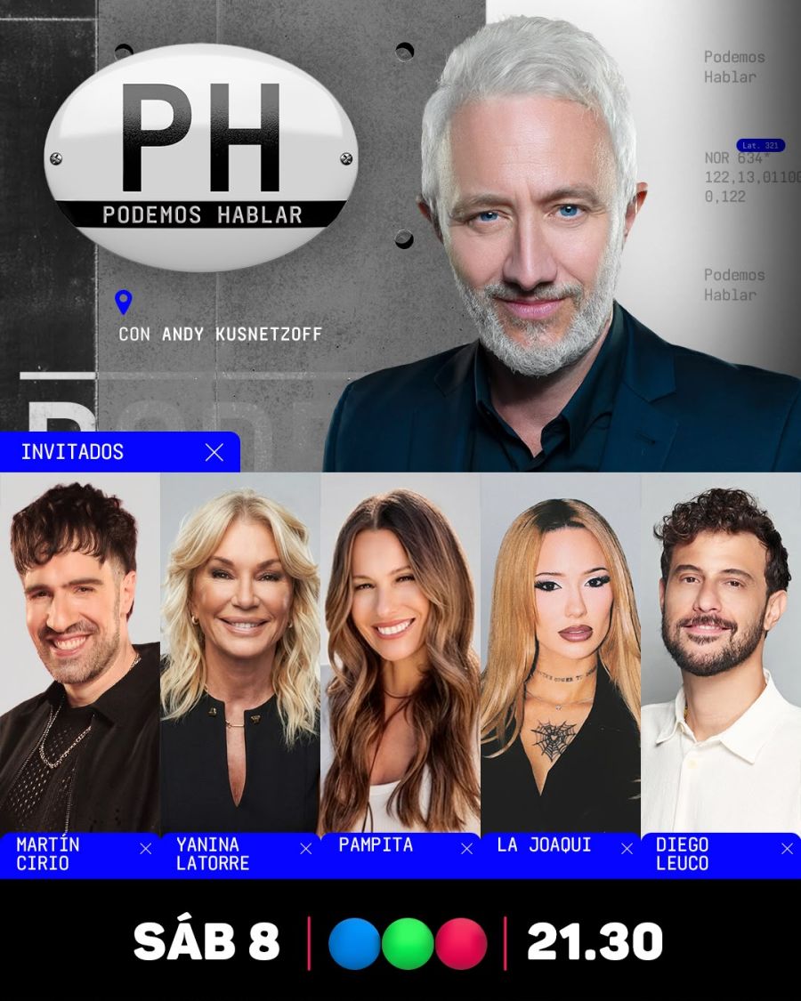 Los primeros invitados de Podemos Hablar en su regreso a Telefe con Andy Kusnetzoff