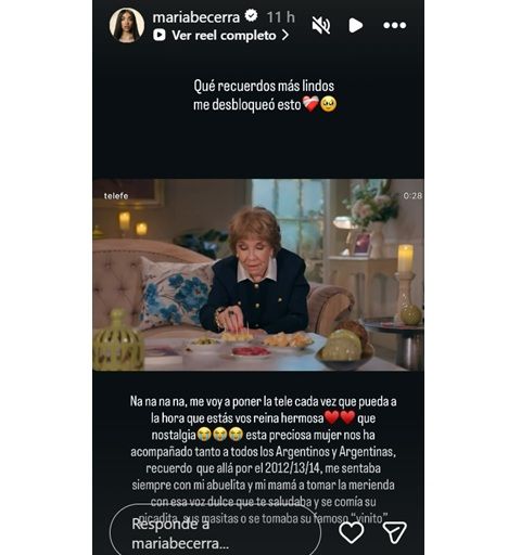 María Becerra le dedicó un mensaje a Virginia Lago