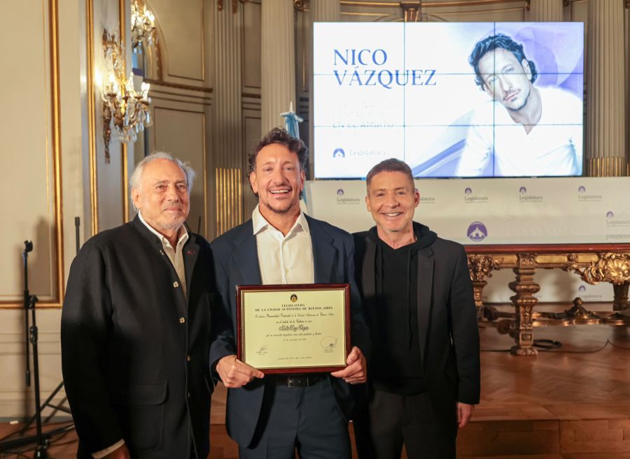 Nico Vázquez fue declarado Personalidad Destacada de la Cultura