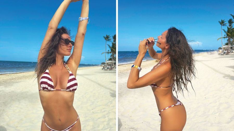 Pampita en Punta Cana