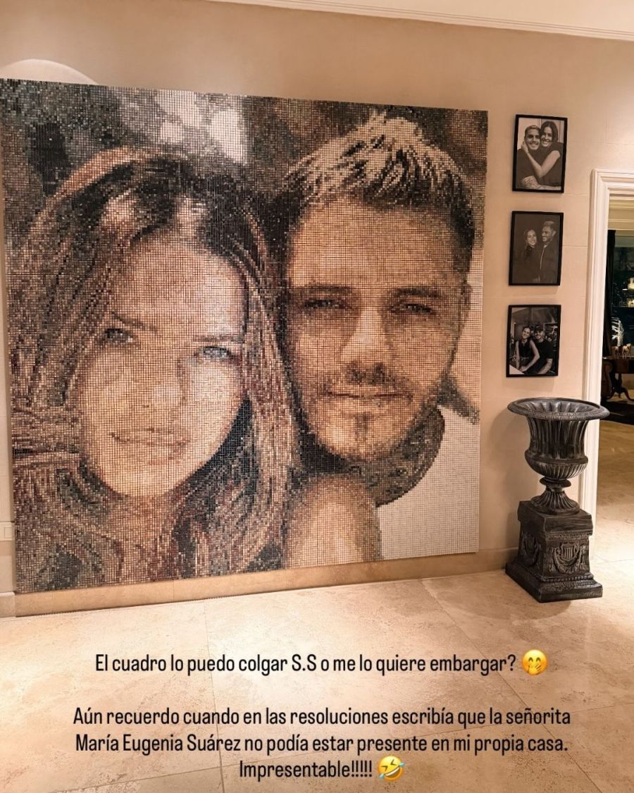 El recibidor de la casa de Mauro Icardi