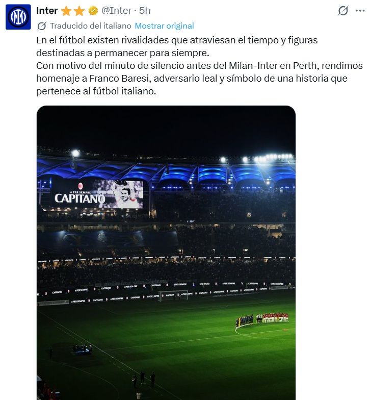 Homenaje a Franco Baresi