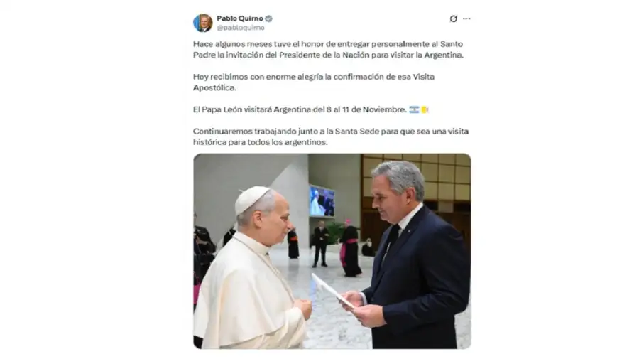 Quirno y el Papa