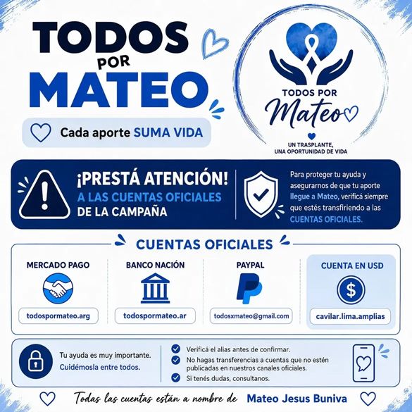Campaña solidaria por Mateo