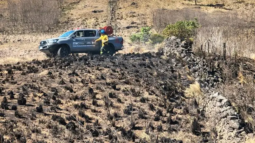 Incendio en Villa Yacanto