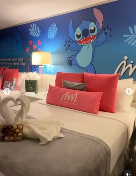 La habitación de Sofía Zámolo y su hija California en Disney