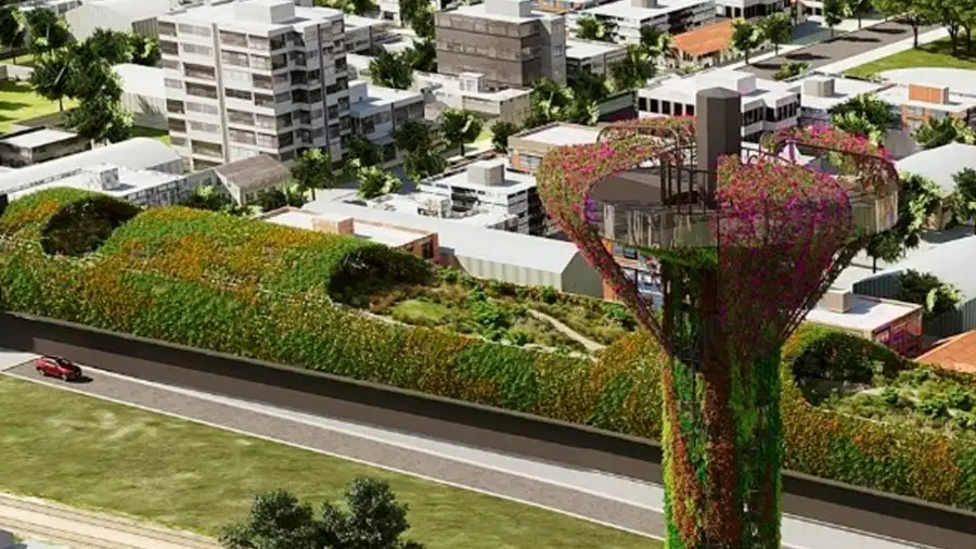 Obras en el Parque de la Vida en Villa María